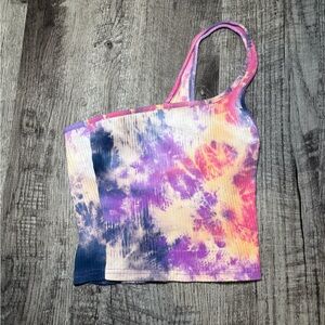 Tie-Dye Ribbed Tank Top